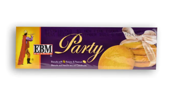 EBM Party Biscuits With Raisins & Peanuts 4.79 OZ